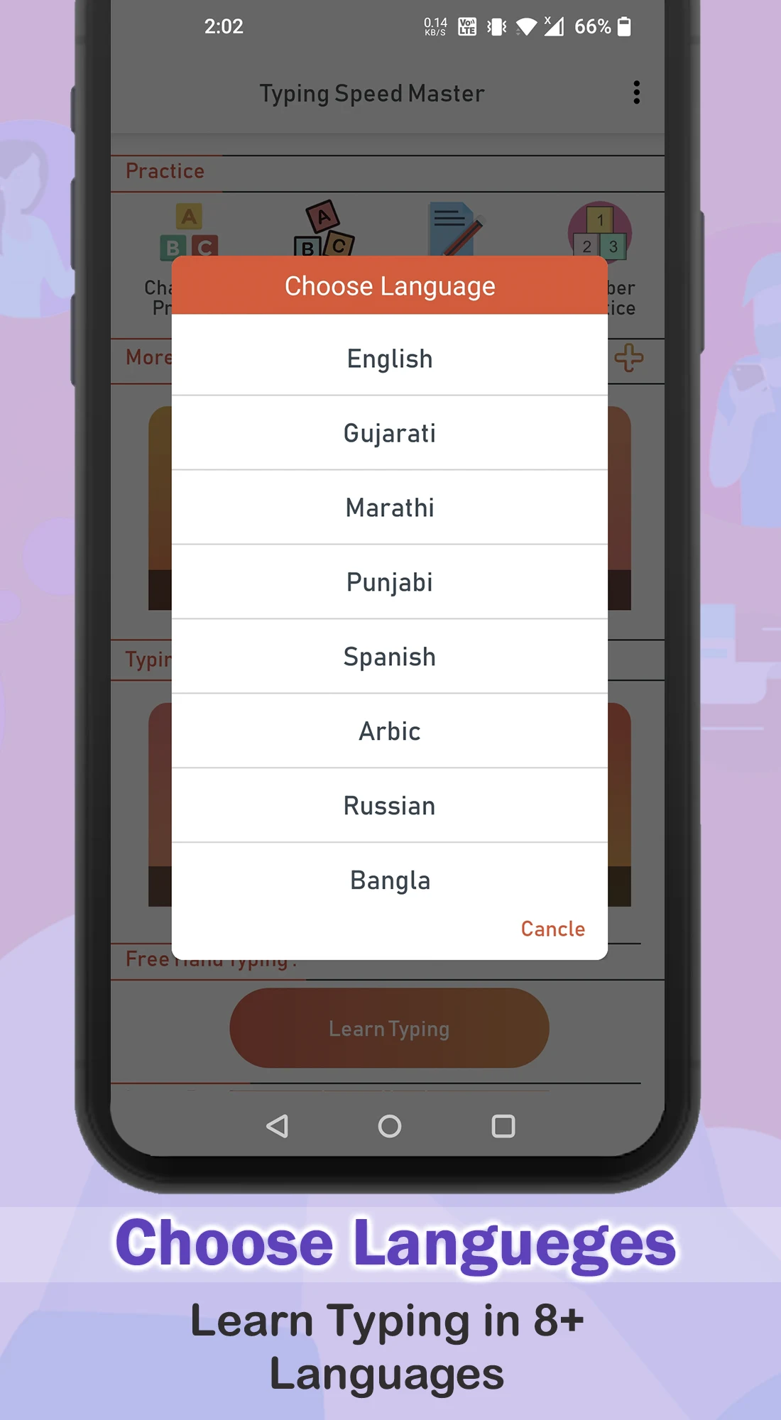 Typing speed Test Learn typing screenshot